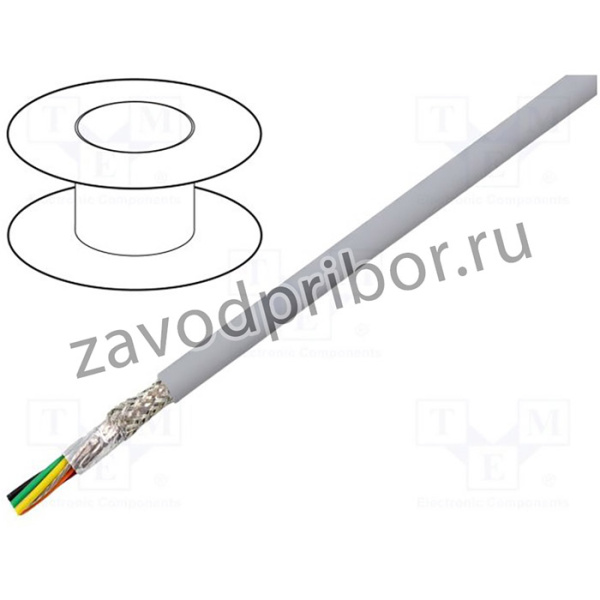 78326-SL005, Провод, EcoCable Mini, 6x24AWG, MPPE, темно-серый, 300В, 30,5м