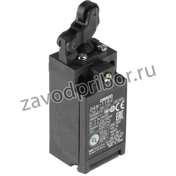 D4N-1162, D4N-1162 - Концевой выключатель безопасности, Однонаправленный рычаг с роликом (горизонтальный), 1NC, шт