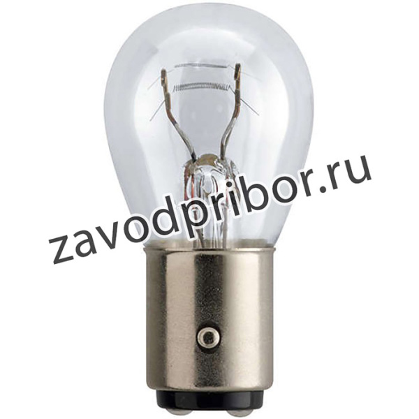 12499VPB2, Лампа автомобильная P21/5W 12V-21/5W (BAY15d) Vision Plus блистер (2шт.) (Philips)