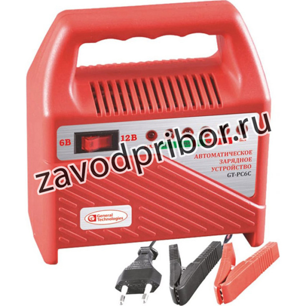 Зарядное устройство 6/12V 0,5- 6A для АКБ от 10-60Ah 220В Автомат GT-PC6C
