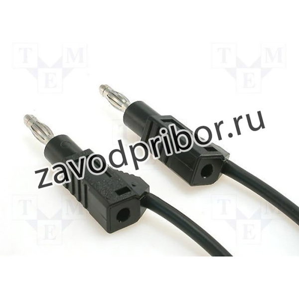 PJ2117-100-B, Измерительный провод, 60ВDC, 36А, с осевым гнездом 4мм, Дл: 1м