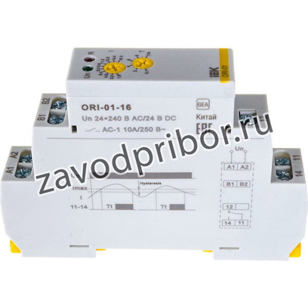 Реле тока ORI. 1,6-16 А. 24-240 В AC / 24 В DC ORI-01-16