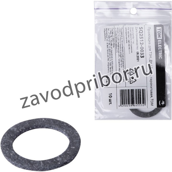 Прокладка для ТЭН, ДУ-15, G_, паронитовая, TDM