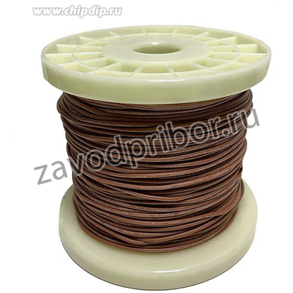 Провод силиконовый 24AWG 0,2 мм катушка 100 м (коричневый)