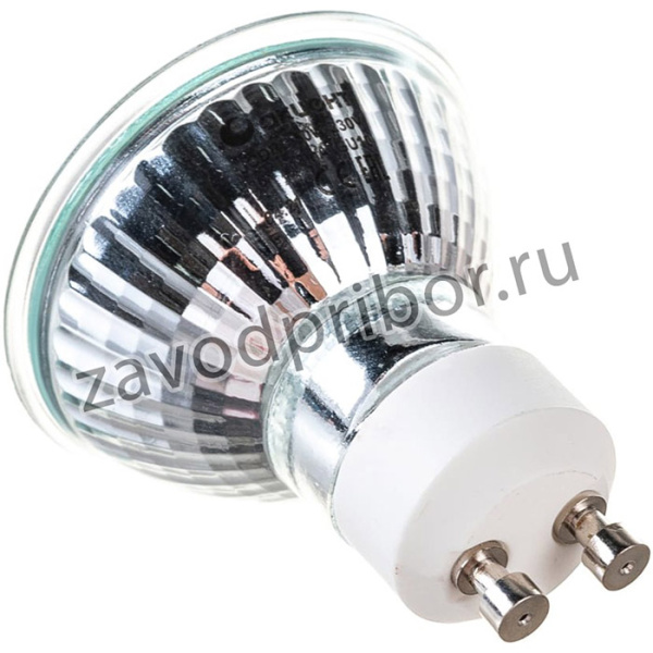 Лампа галоген.JCDRC 230В 50W GU10 с алюмин. отраж. и защит. стеклом 4606400204374