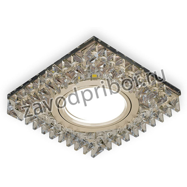 Светильник Backlight Квадрат. Шампань/Кристалл/Хром, Gu5.3, LED 2700K SQBL033