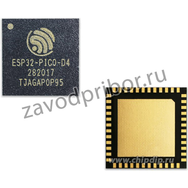 ESP32-PICO-D4, Двухъяденый 32-Бит микроконтроллер с Wi-Fi/Bluetooth, 4МБайт Flash [LGA-48, 7x7мм]