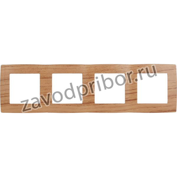 12-5004-09 ЭРА Рамка на 4 поста, Эра12, дуб Б0014779