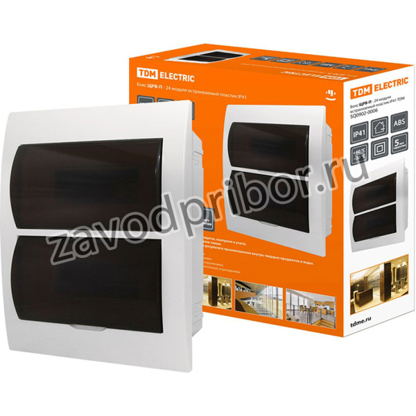 Бокс ЩРВ-П-24модуля встраиваемый пластик IP41 TDM