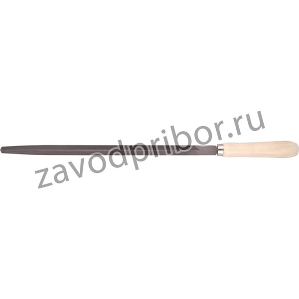 Напильник, 300 мм, трехгранный, дер. рукоятка, 125012