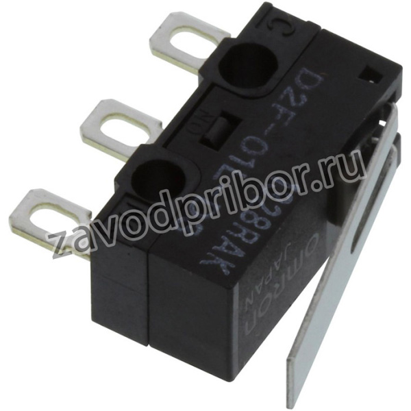 D2F-01L-D3, Микропереключатель SNAP ACTION; с рычагом; SPDT; 0,1A/30ВDC