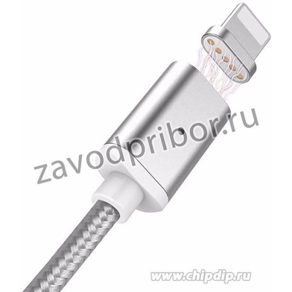 PL1153, Магнитный кабель Pro Legend USB 2.0 A вилка -- Lightning (iphone 5/6/7), белый 1 м.