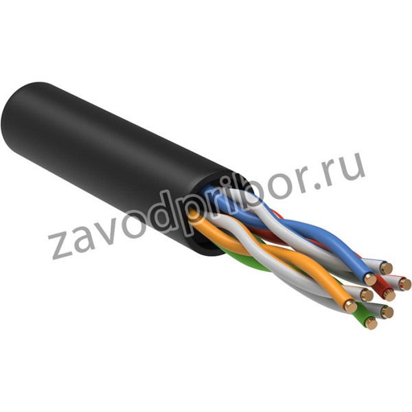 Кабель информационный ITK LC3-C5E04-139-100 кат.5E U/UTP 4X2X24AWG LDPE внешний 100м черный