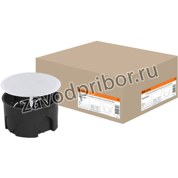Распаячная коробка СП D73х42мм, крышка, IP20, TDM