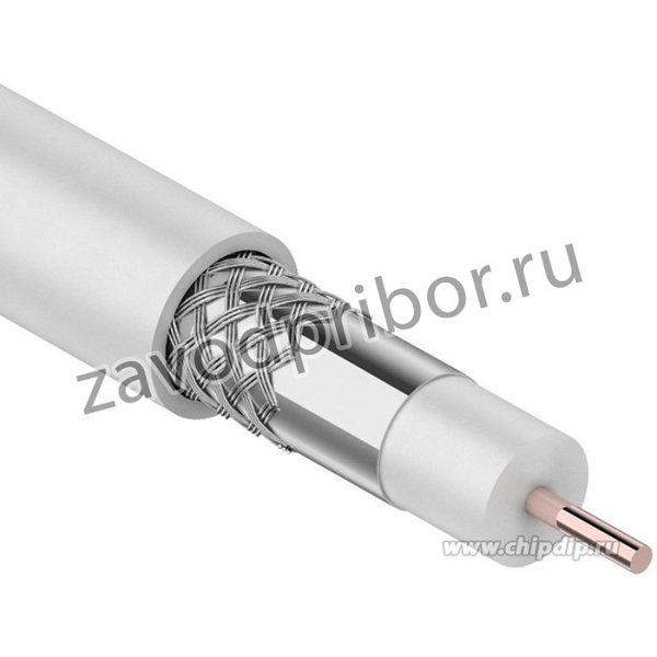 RG-6U (01-2205-20), Кабель коаксиальный 75Ом, 20м., белый