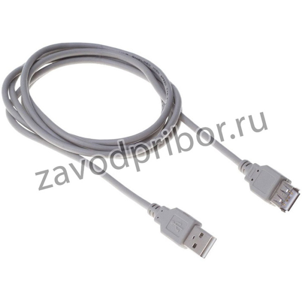 Кабель Buro BHP RET USB_AF18 USB A(m) USB A(f) 1.8м серый блистер