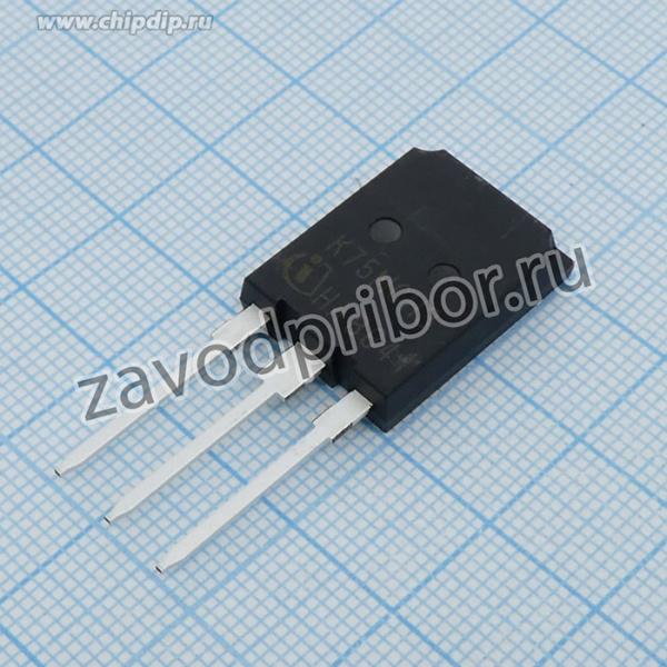 IKQ75N120CH3XKSA1, Биполярный транзистор с изолированным затвором 1.2кВ, 150А, 938Вт, TO-247