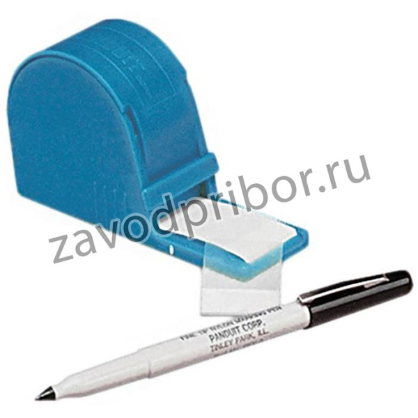 S100X125VARY, Этикетка с/л 25.4x9.65x31.75мм, 200 шт., бел., диспенсер, маркер., (компл)
