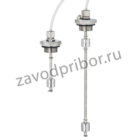 FLPVA50B175, Vertical 316L Stainless Steel Float Switch, Float, 214mm Cable, SPST NC, 200V ac Max, 120V dc Max