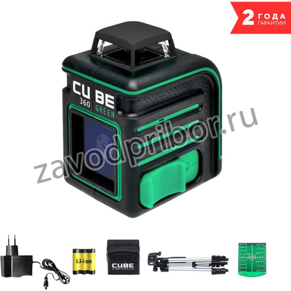 Лазерный уровень ADA CUBE 360 GREEN Professional Edition