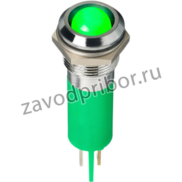Q12-7P1CXXHG02E, LED PANEL INDICATOR, 12.7MM, GRN, 2VDC