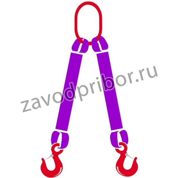 Двухветвевой строп текстильный 2СТ - 1 т T007736
