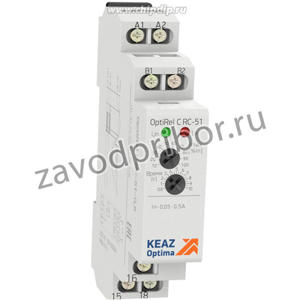 Modul OptiRel C RC-51-2 реле контроля тока 2A (PRI-51/2), 24-240V AC, 24V DC