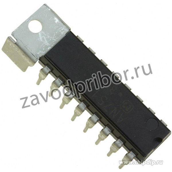 AN7512, УНЧ 2x1Вт (5В/8 Ом), 34дБ, pегулятоp гp.