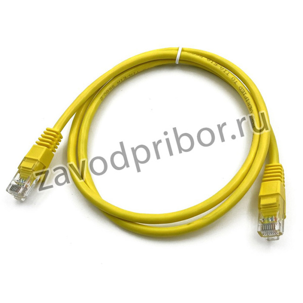Патч-корд Buro UTP 4 пары cat5E CCA molded 1м желтый RJ-45 (m)-RJ-45 (m)