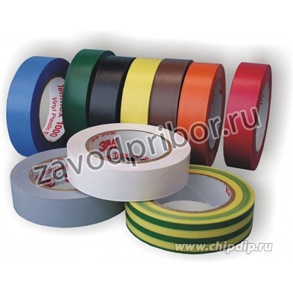 Temflex 1300 15мм х 10м х 0.13мм (желто-зеленая) (OBSOLETE), Изолента ПВХ