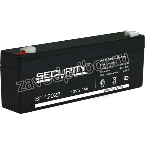 SF12022, Аккумулятор свинцовый 12В-2.2 Ач, 178*35*60мм