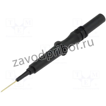 464-IEC-N-SW, Измерительный щуп, 1А, 600В, черный, Размер гнезда: 4мм
