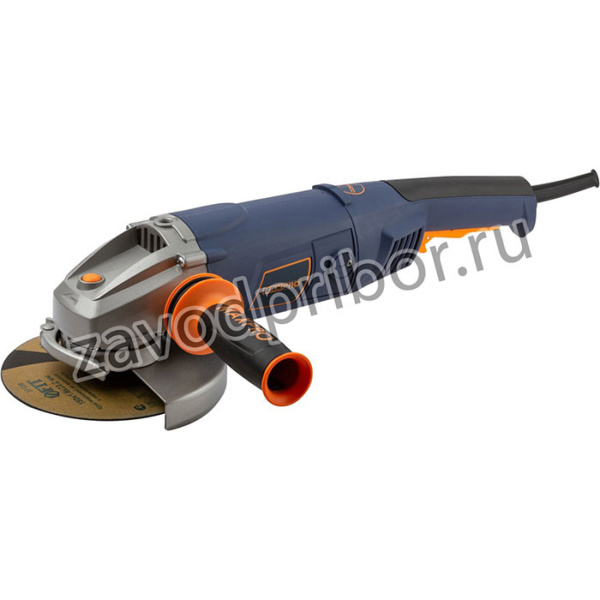 85149, MAX-PRO Шлифмашина угловая 2000 Вт; 8500об/мин; быстрозажимной кожух 180мм; антивибрационная ручка; дополнительные щетки; плавный пус