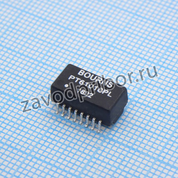 PT61018PEL, Телекоммуникационный трансформатор 1CT:1CT 1.2Ohm Prim. DCR 1.2Ohm Sec. DCR 16Term. Gull Wing SMD
