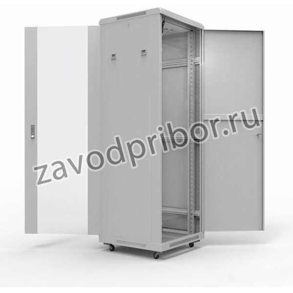 04-2315, Шкаф напольный 19" серии Standart 22U 600х1000мм, передняя дверь стекло, задняя дверь металл, RAL 70