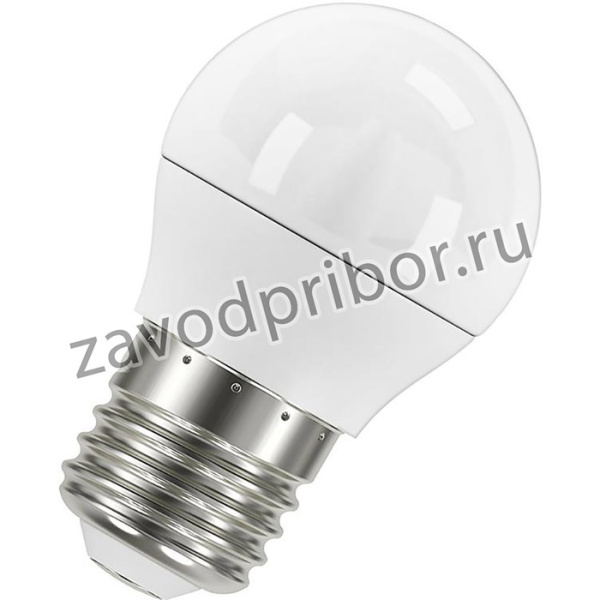 LED Value LVCLP75 10SW/830 230В E27, Лампа светодиодная 10Вт, 800Лм, 3000К, 230В, шар
