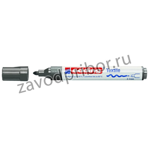 Маркер для текстиля Edding E-4500, серый_012