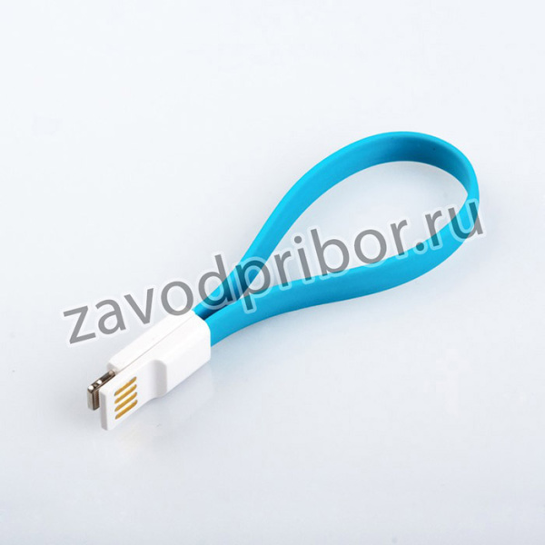 USB Дата-кабель на магните для Apple 8 pin, синий, коробка