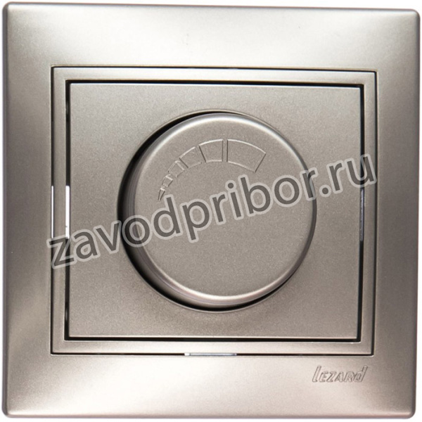 MIRA Диммер 1000W мет серый со вставкой 701-1010-157