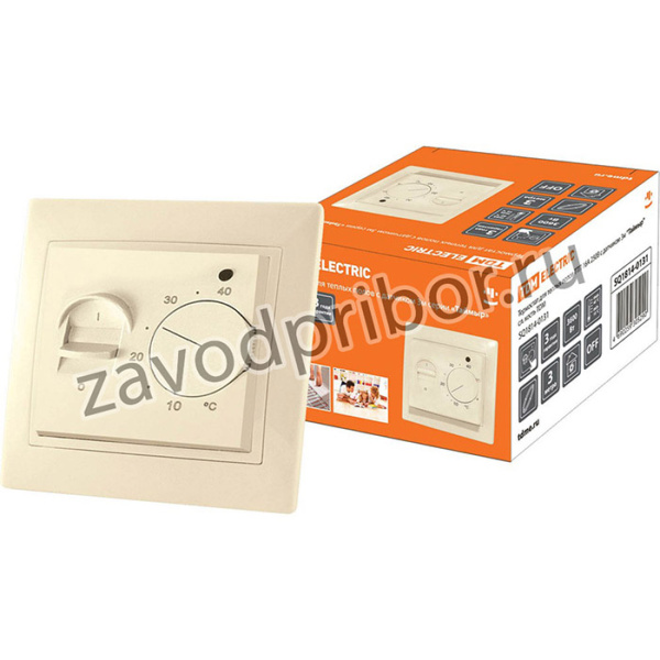 Термостат для теплых полов ТТП 16А 250В с датчиком 3м "Таймыр" сл. кость TDM