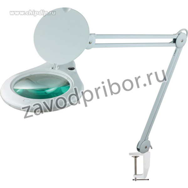 8062D3LED-A 5D Лампа-Лупа c увеличенной линзой 7" (цвет белый, увеличение 225%, освещение-светодиоды)