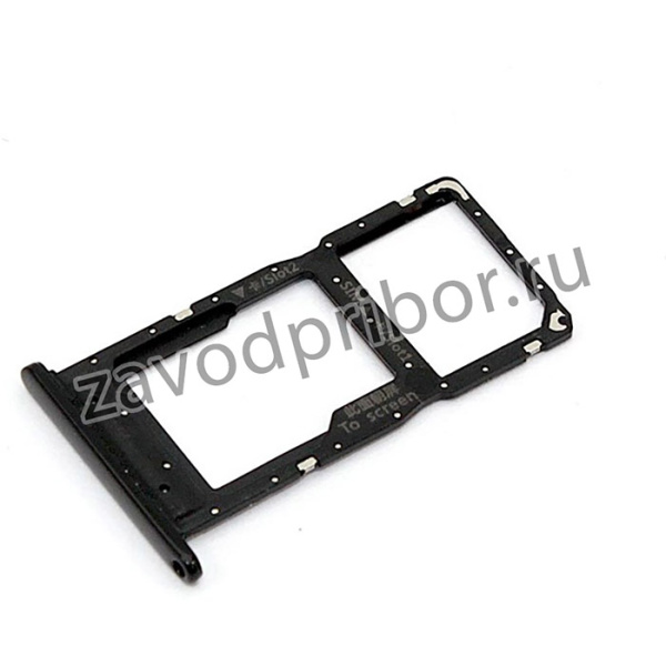Лоток для SIM-карты Huawei Honor 10 Lite/P Smart 2019 черный