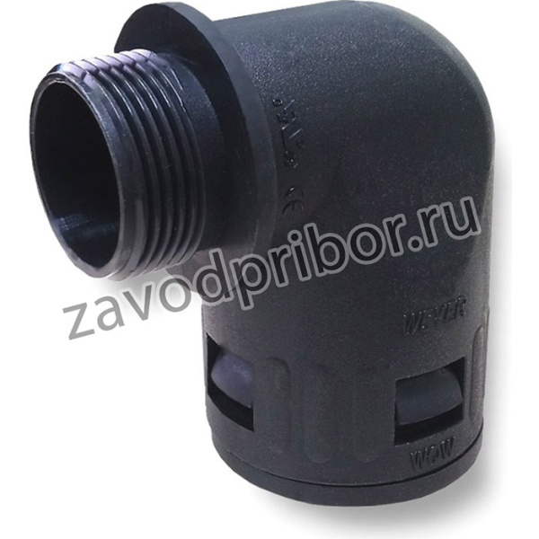 Муфта для гофрированных труб WQW-M32B/AD28.5 - коннектор угловой, нар. M32x1.5 WE1702600