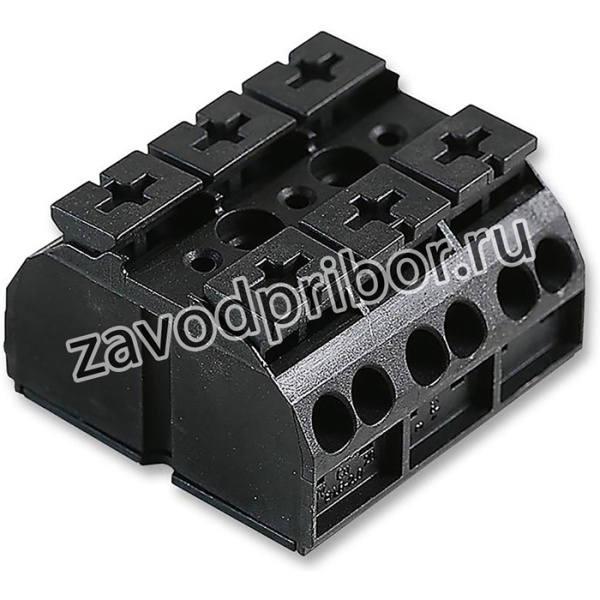 862-503, Клеммная колодка с перегородкой в панель, 2 ряда, 3 вывод(-ов), 20 AWG, 12 AWG, 32 А