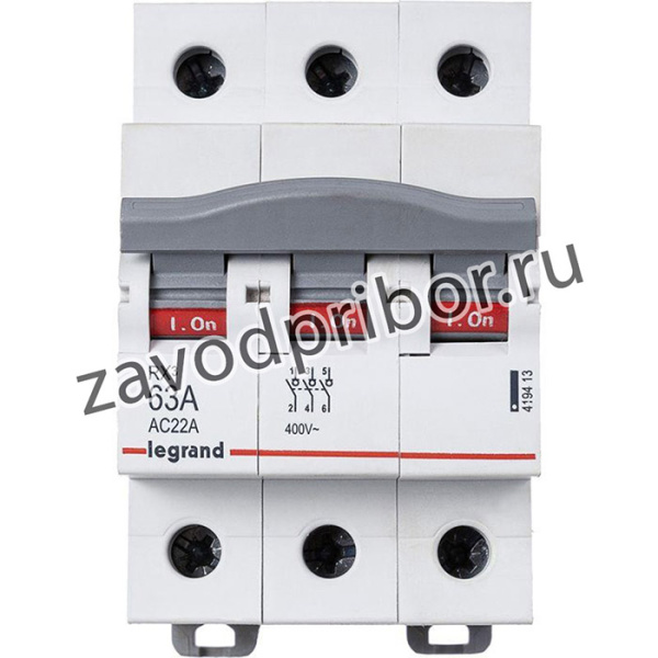 419413, Выключатель Нагрузки 3П 63А Legrand RX3 419413