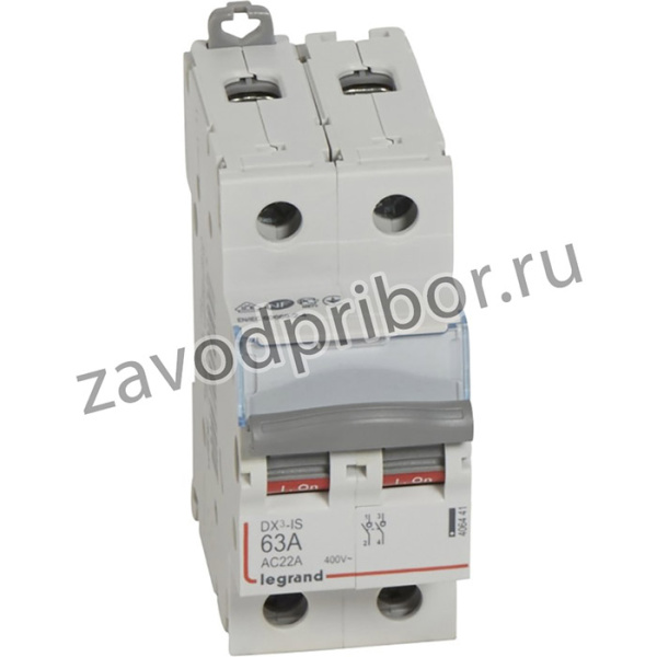 Выключатель нагрузки DX3-IS 63A 2P 2M