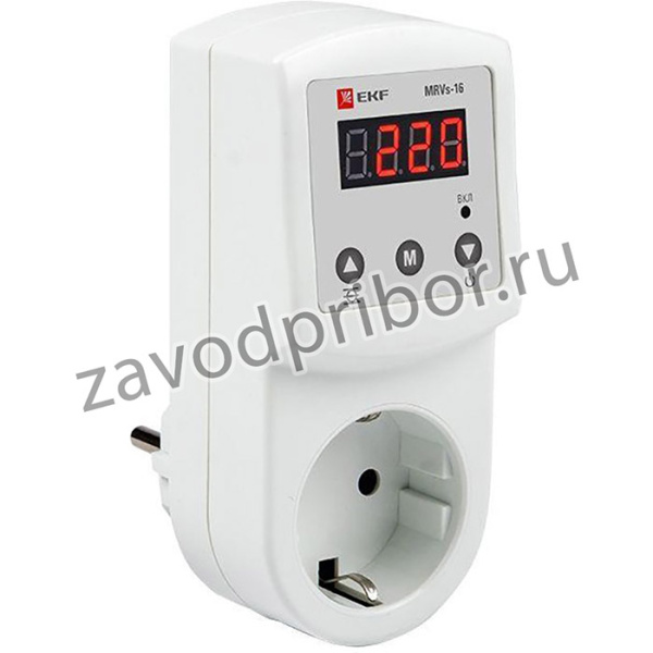 Реле напряжения цифровое розеточное MRVs-16 PROxima EKF MRVs-16