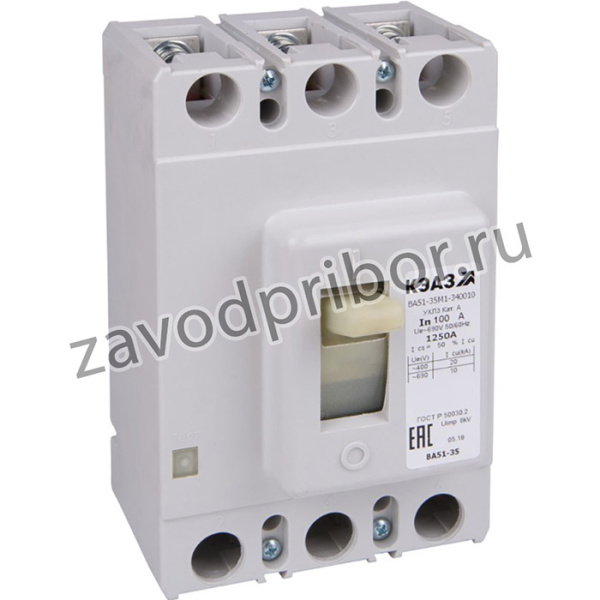 Выключатель автоматический 160А ВА51-35М2-340010 УХЛ3 690В AC КЭАЗ 108357
