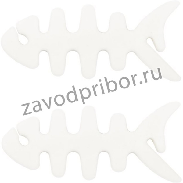 Скрутка для наушников Рыбка CC-591F комплект 2 шт. белый