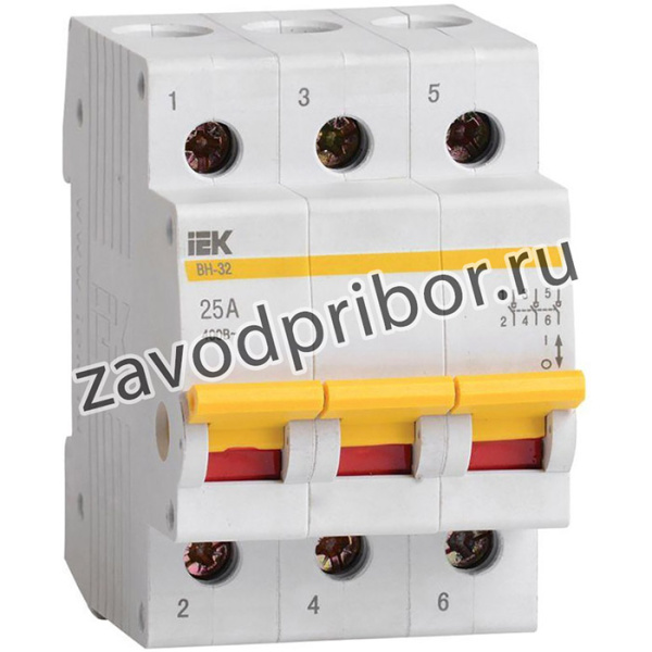MNV10-3-025, Выключатель Нагрузки 3П 25А IEK ВН-32